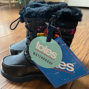 Totes Reena Waterproof boots for toddler Girls size 7